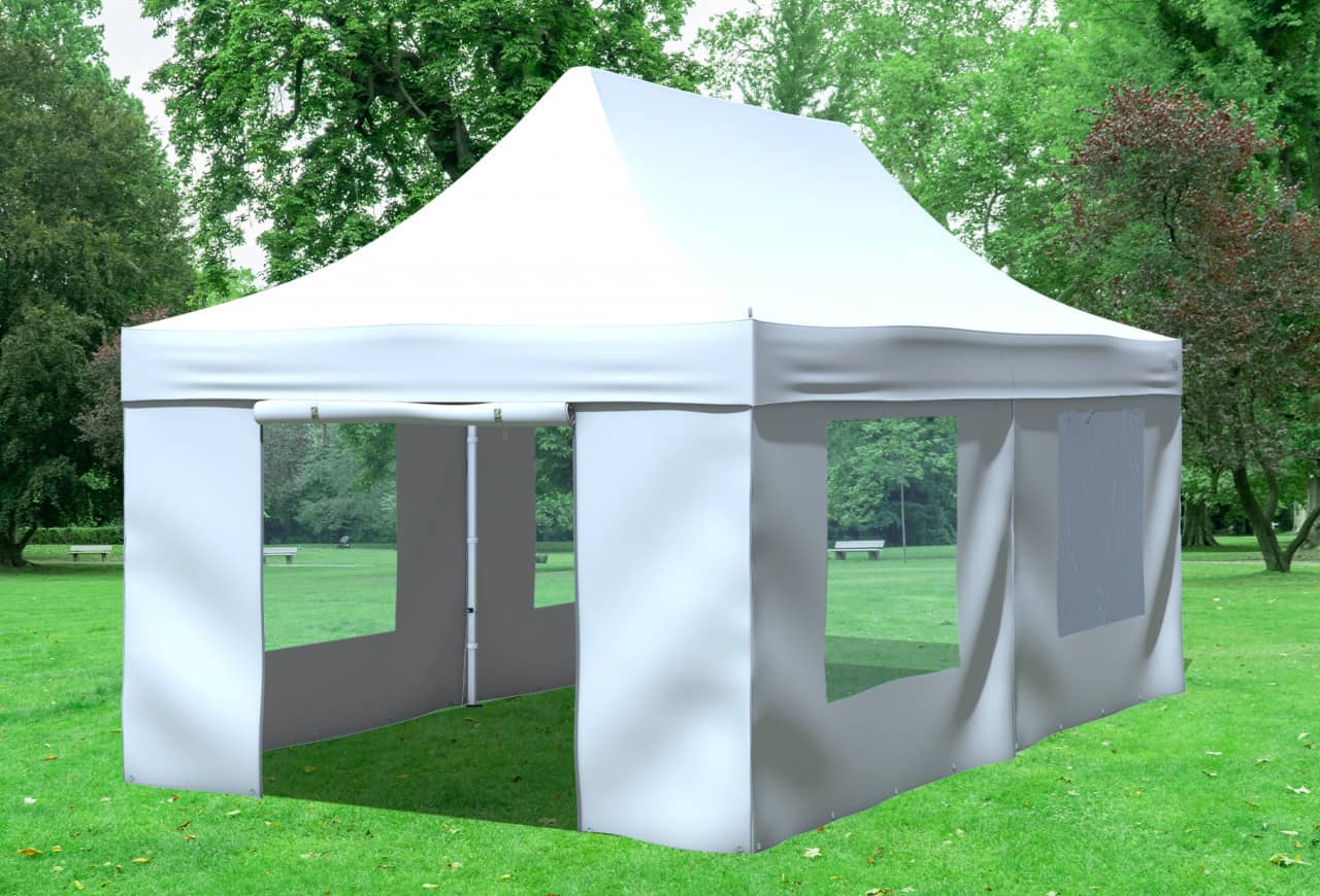 Hüpfburgenvermietung Mainz – Pavillon 3x6 weiß